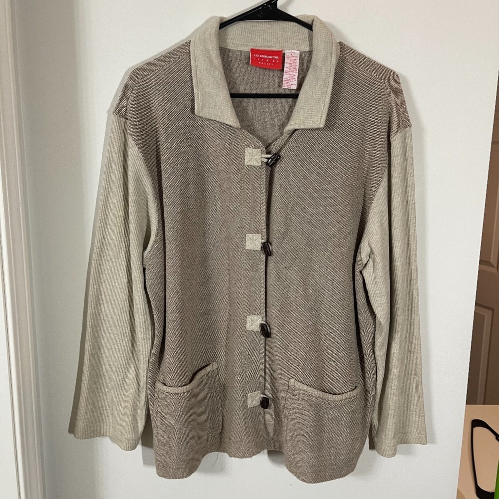 Vintage Liz Claiborne Tan Jacket